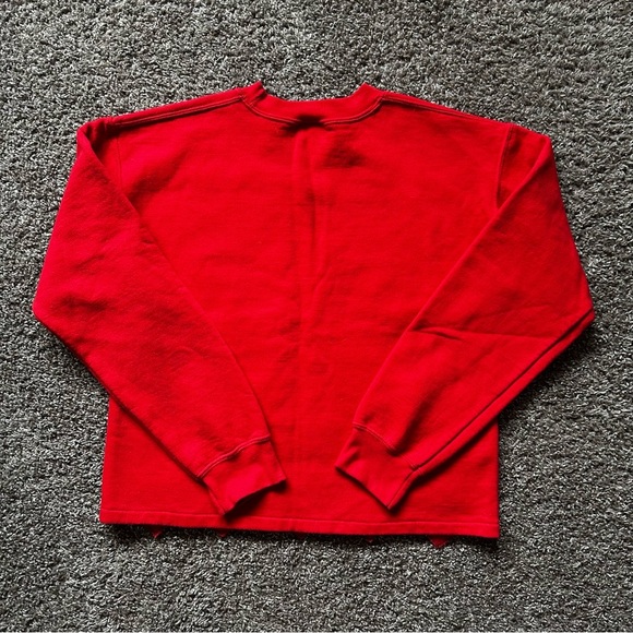 NC State University Quilted Patchwork College Pullover Crewneck Size S - Picture 3 of 5